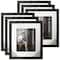 6 Pack: Black Wash 11" x 14" Frame with Mat, Home by Studio Décor®